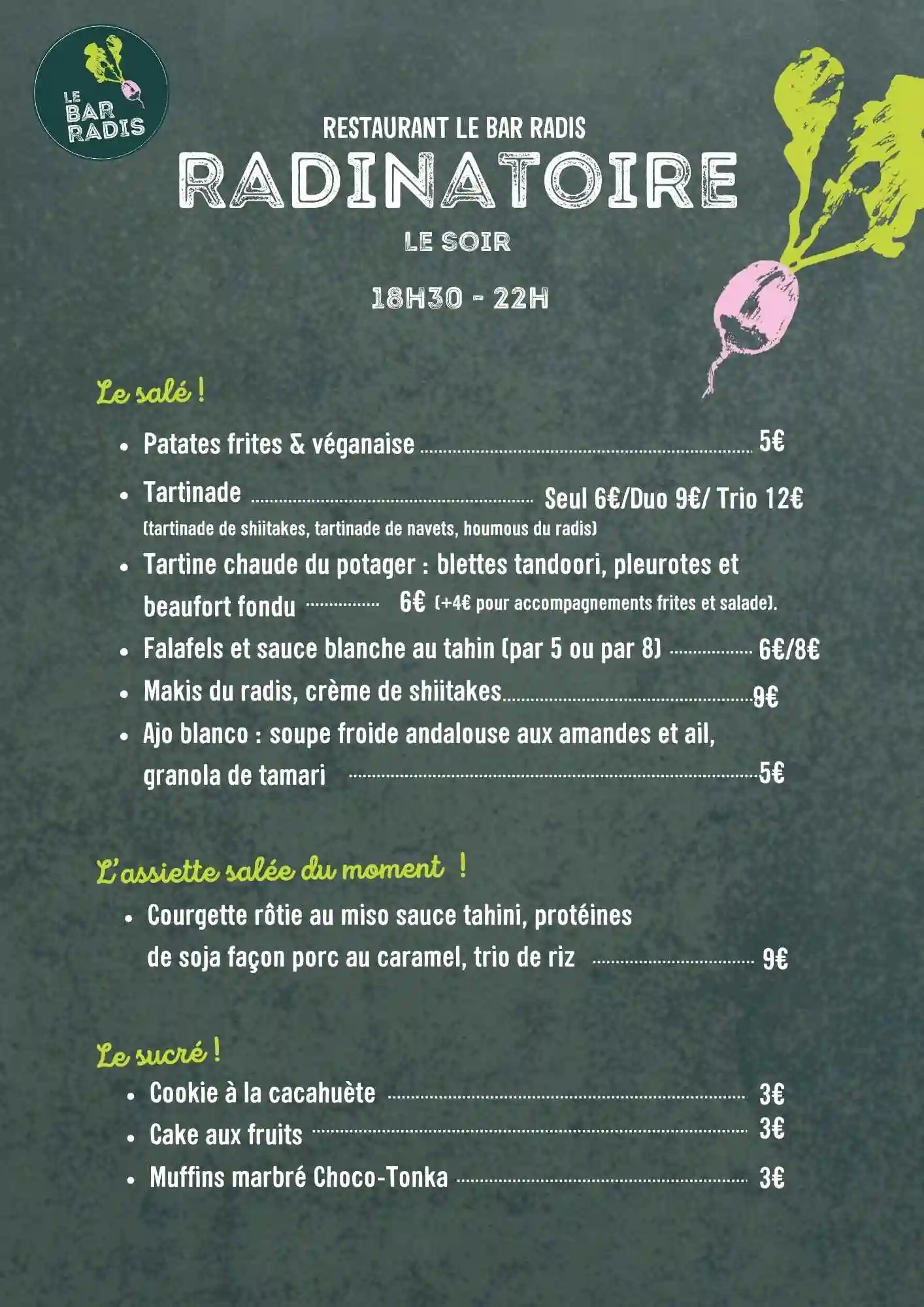 tapas du Bar Radis Tapas du Bar Radis